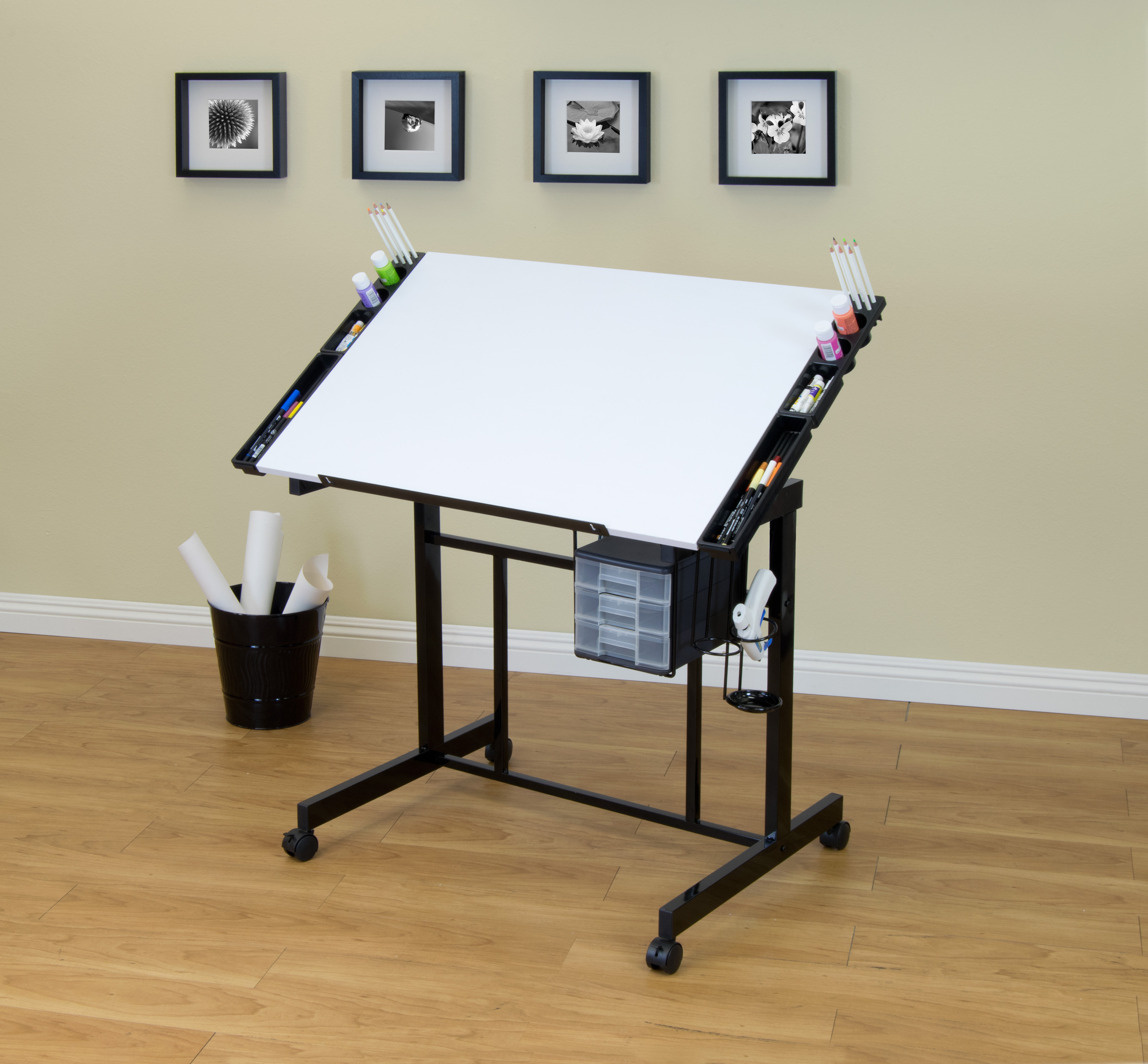 Inbox Zero Crabtree Drafting Table & Reviews Wayfair