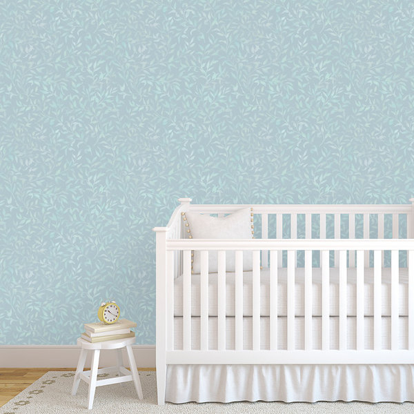 Bungalow Rose Mount Barker Leafy Vines Cool 48 L X 24 W Paintable Peel And Stick Wallpaper Panel Wayfair