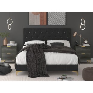 Mia Upholstered Standard 3 Piece Bedroom Set by Willa Arlo™ Interiors