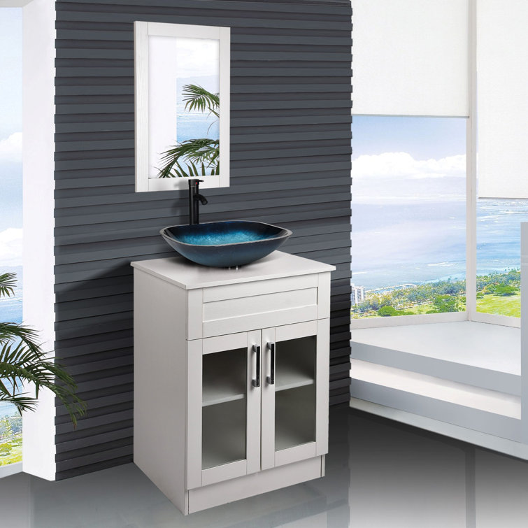 Lark Manor Silenus 24" Single Bathroom Vanity Set with Mirror Wayfair.ca