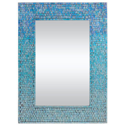 Blue Wall Mirror ren-wil catarina accent wall mirror & reviews | wayfair Blue Wall Mirror ren-wil catarina accent wall mirror & reviews | wayfair