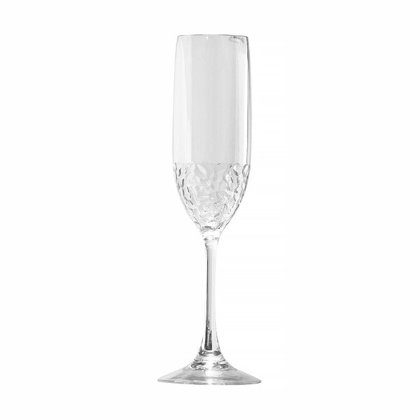Bridal Shower Reusable Clear Tumbler 50 pack - Fancy Disposable Clear Plastic Champagne Glasses for Wedding 6.5 oz Gold Rim Champagne Flutes Birthday and New Year Celebration Cocktail Party 