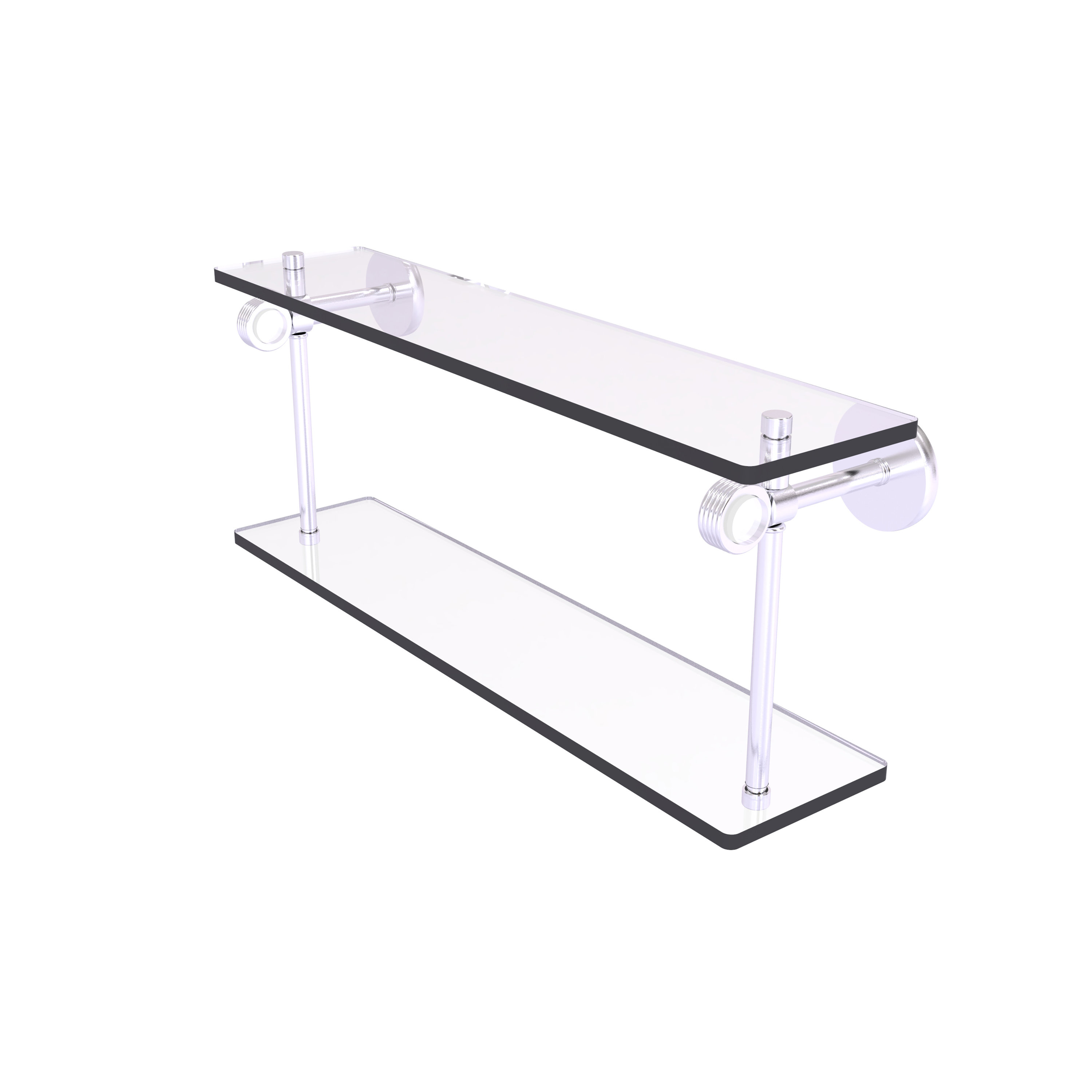 Red Barrel Studio® Margolis Two Tiered Glass Wall Shelf Wayfair