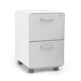 Rolling Stow 2-Drawer Vertical File Cabinet by Poppin