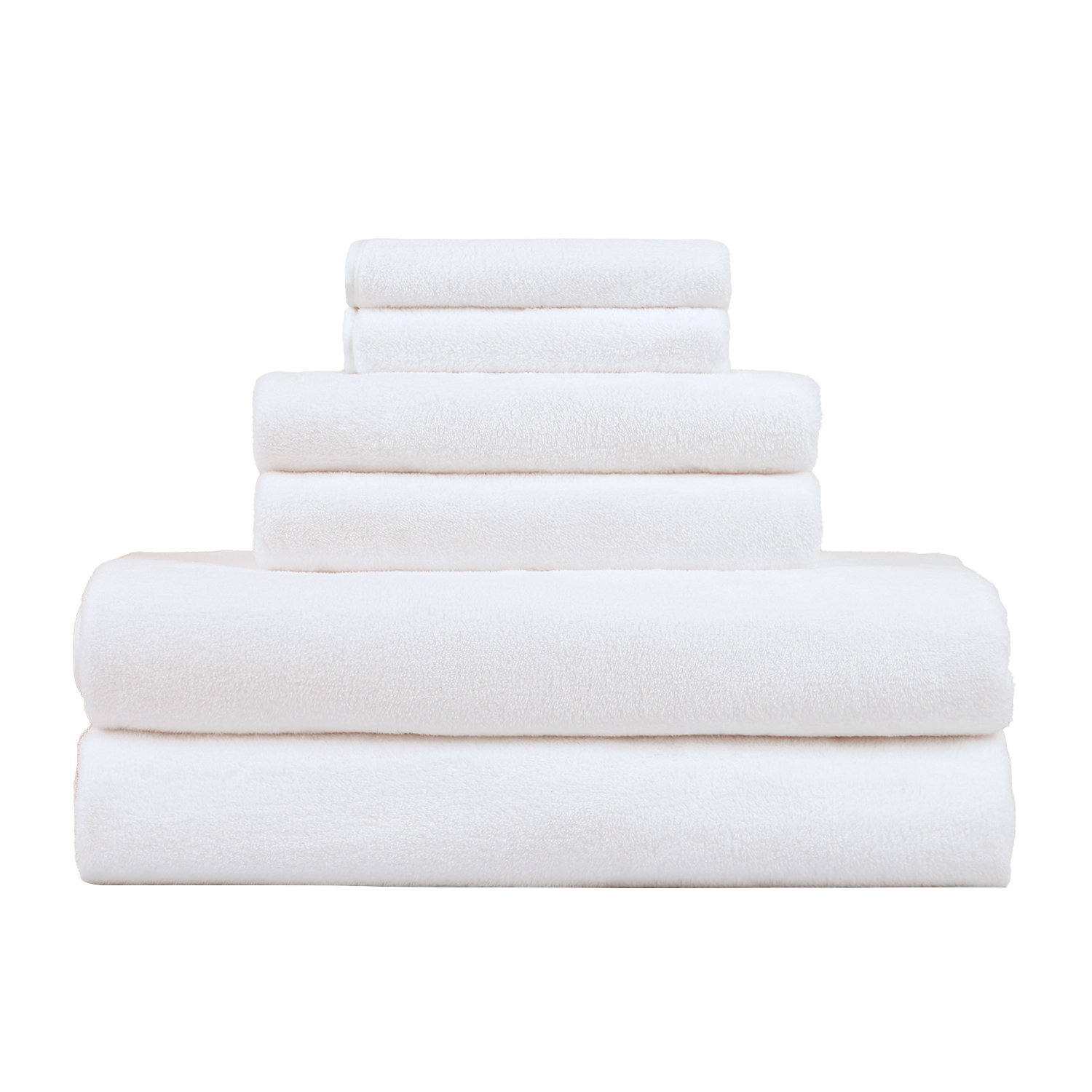 Cotton 6 Piece Bath Towel Set 6-Piece