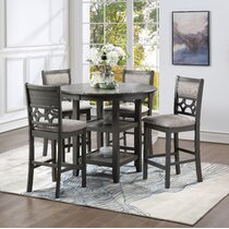 gray high top dining table