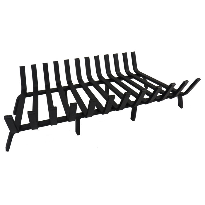 Pleasant Hearth Solid Steel Rods Black 1 2 In Heavy Duty Fireplace