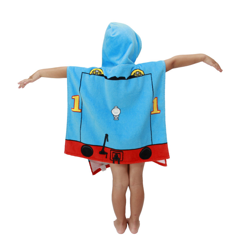 thomas the train hooded towel