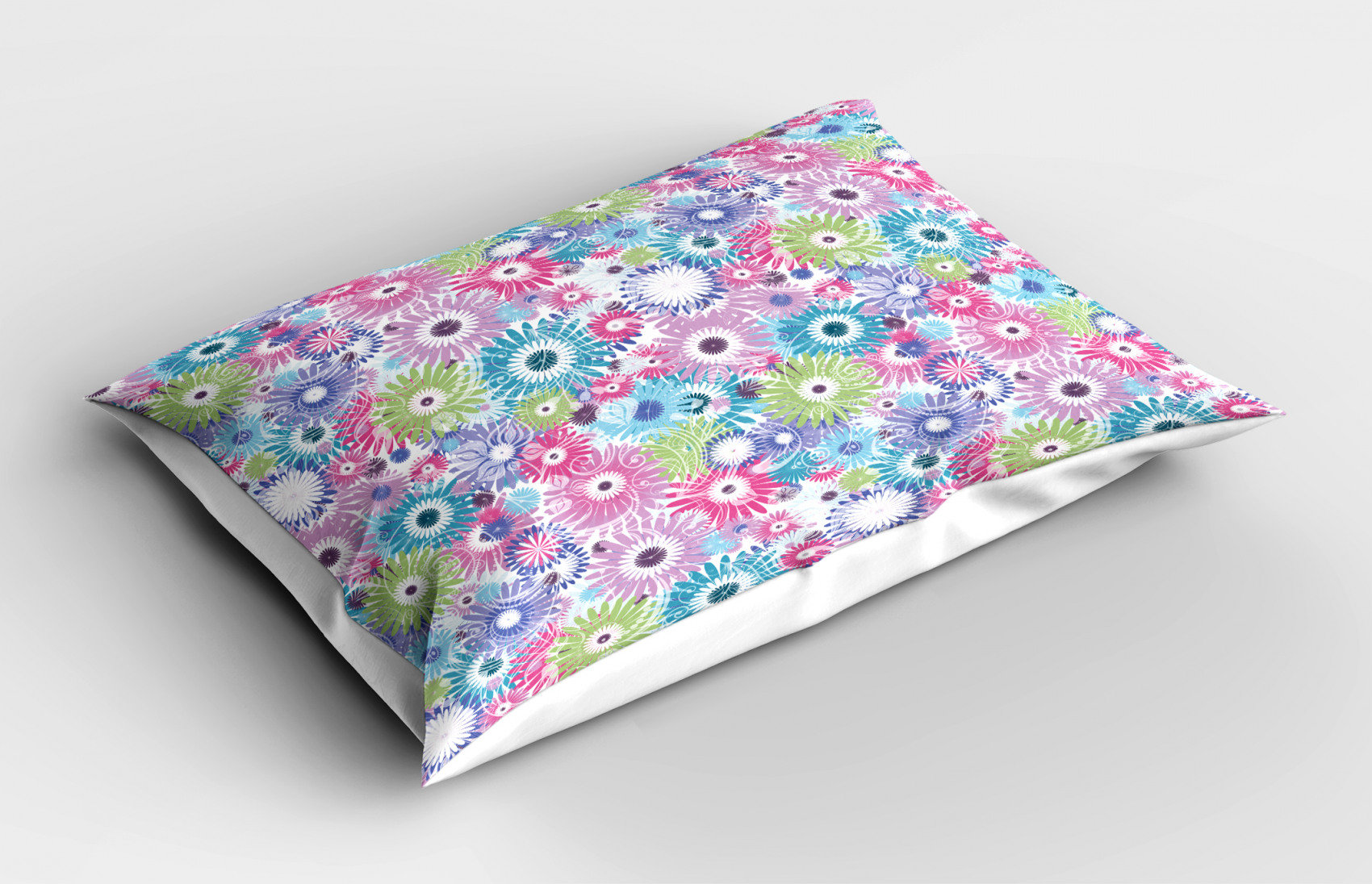 East Urban Home Ambesonne Floral Pillow Sham Colourful Pastel