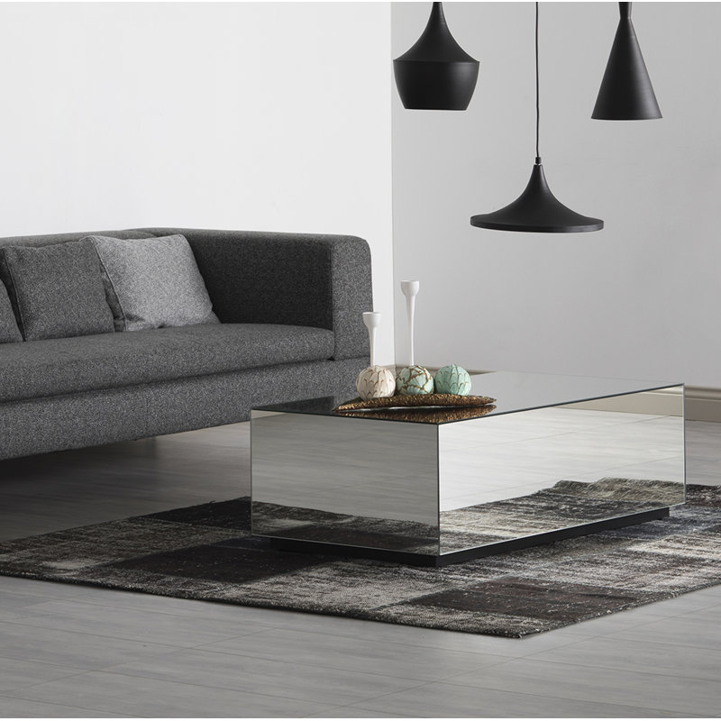 LED Lighted Coffee Table High Gloss Black Lounge Living Or Dining Room