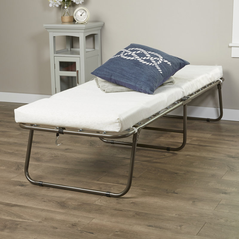Alwyn Home Soraya Folding Guest Cot With Mattress Reviews Wayfair Soraya Folding Guest Cot With Mattress