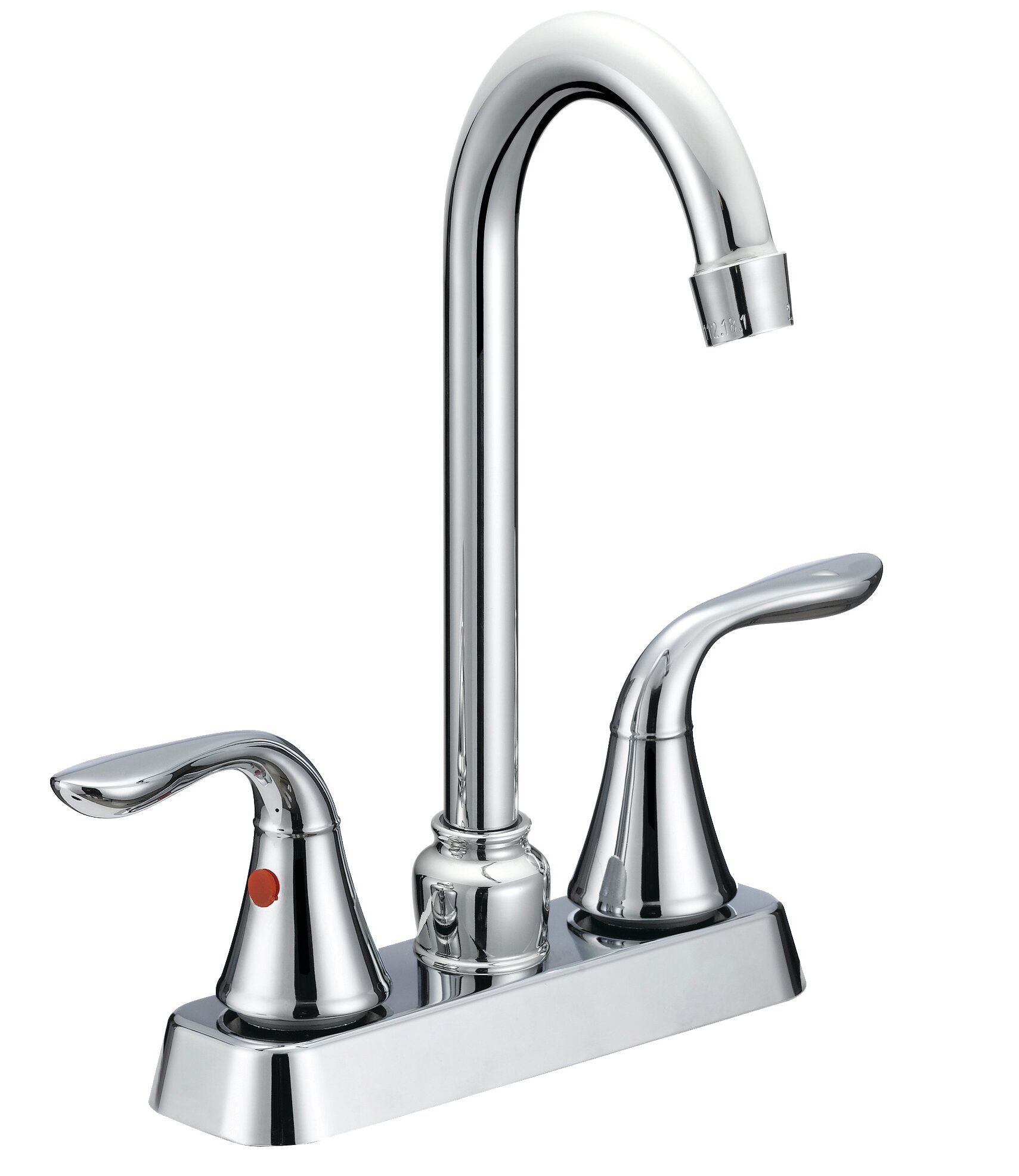 Aqua Plumb Gooseneck Double Handle Kitchen Faucet Wayfair