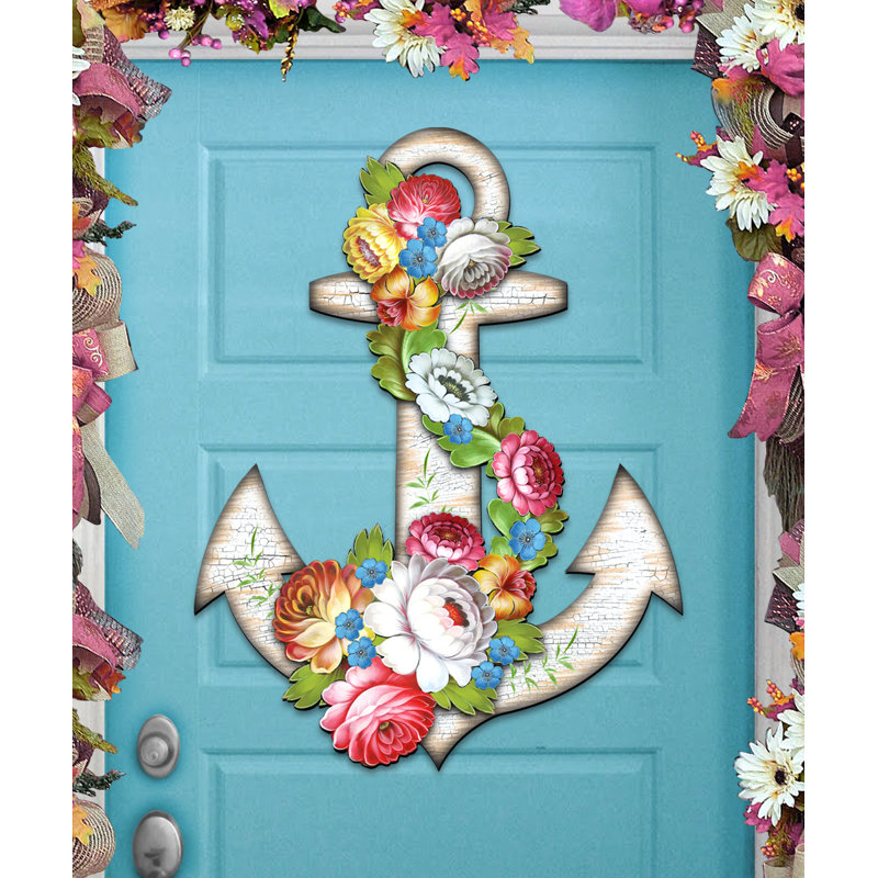 Designocracy Floral Heart Wreath Door Hanger Wayfair