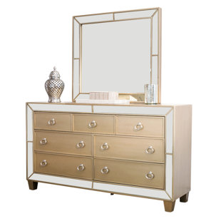 Alasdair 7 Drawer Dresser with Mirror by Willa Arlo Interiors