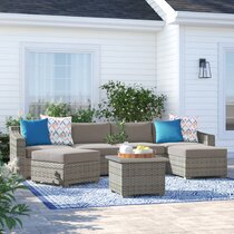 atleisure rafael 7 piece woven deep seating patio set