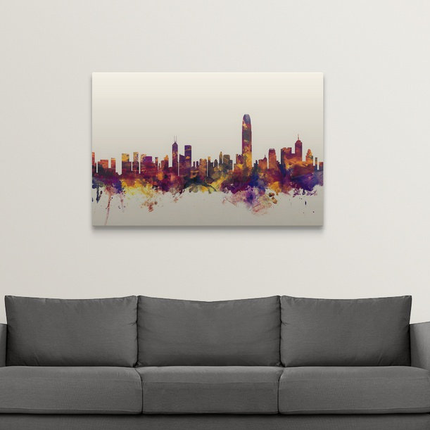Great Big Canvas Hong Kong Skyline By Michael Tompsett Graphic Art Print Wayfair