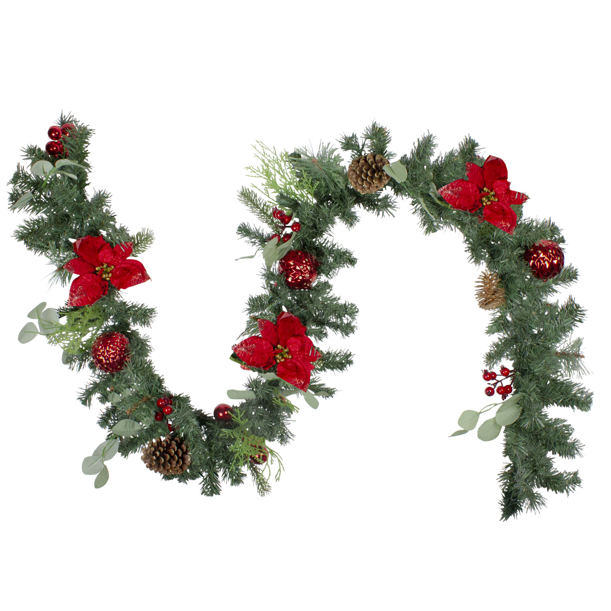 Northlight Christmas Decorations/Poinsettias Red 