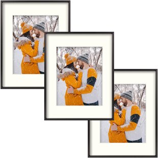 Black and Orange Effect Photo Picture Frame with Ivory Mount Choose size 