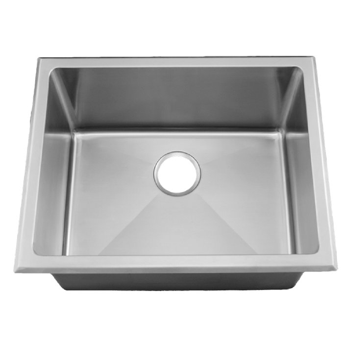 Milam Stainless Steel Deep 23 5 X 16 5 Undermount Drop In Laundry Sink