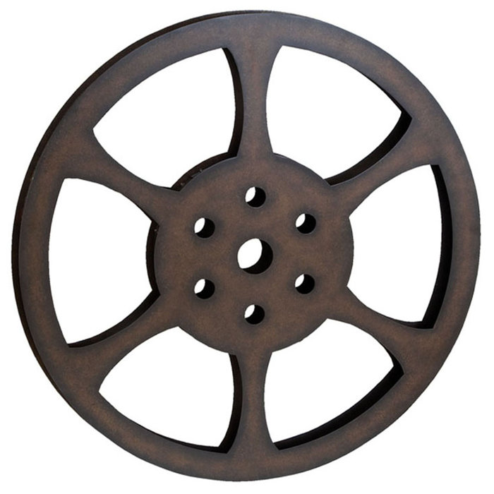 Wall Sculptures Home Theater Metal Wall Art Decor Movie Film Reel