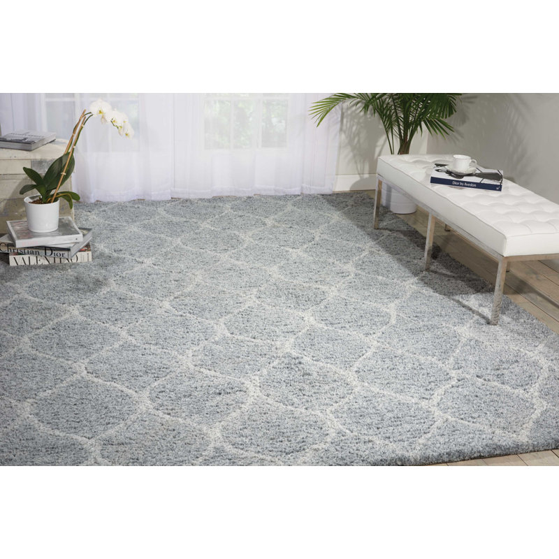Foundstone Anthem Geometric Hand Tufted Light Gray Area Rug Reviews Wayfair