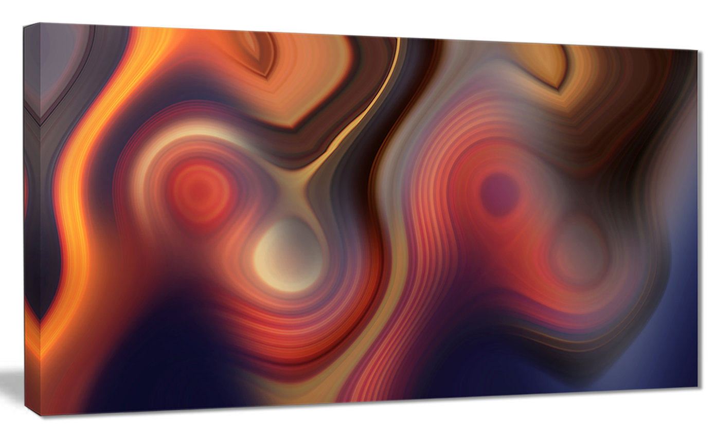 DesignArt Beautiful Texture Of Colors Wrapped Canvas Graphic Art