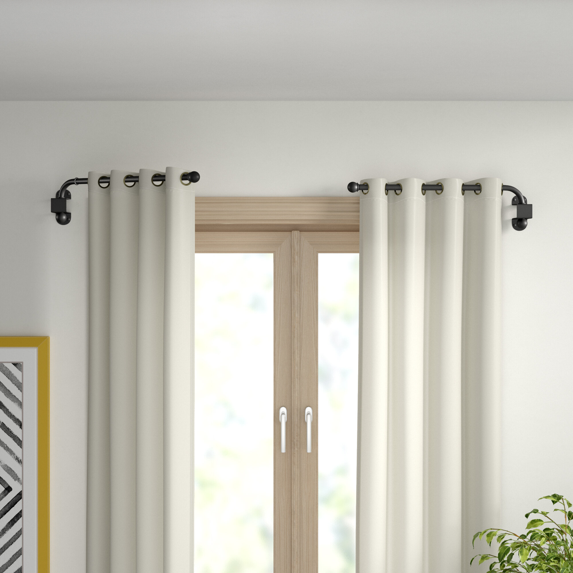 Swing Arm Rod Curtain Hardware Accessories Wayfair