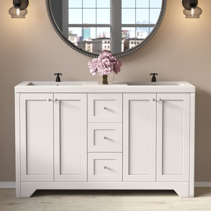 Charlton Home Mata 54 Double Bathroom Vanity Set Reviews