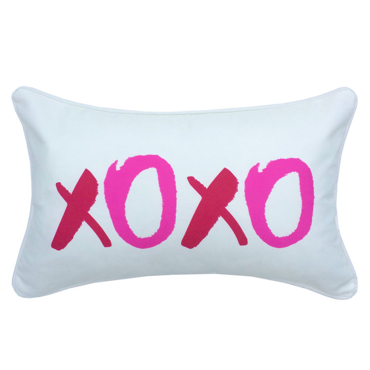 xoxo lumbar pillow