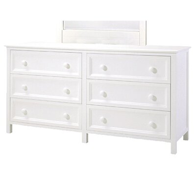 Woodland White Six Drawer Dresser Ne Kids