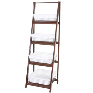 56 x 175 cm Badregal Tanta von Hazelwood Home