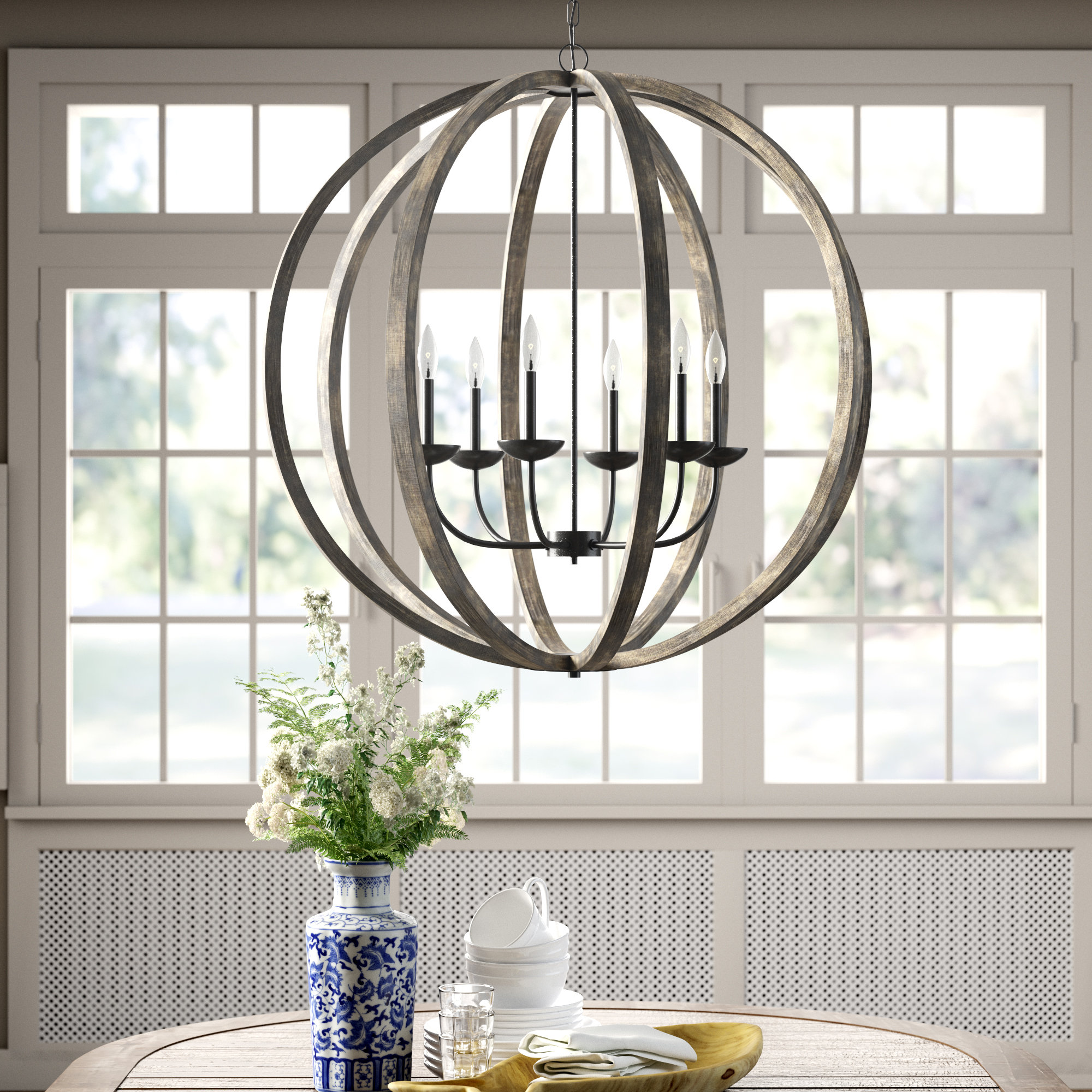 Birch Lane Marley 6 Light Unique Statement Globe Chandelier Reviews Wayfair