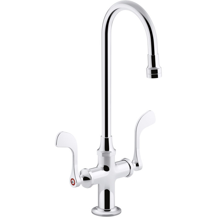 Kohler Triton Bowe 0 5 Gpm Monoblock Gooseneck Bathroom Sink
