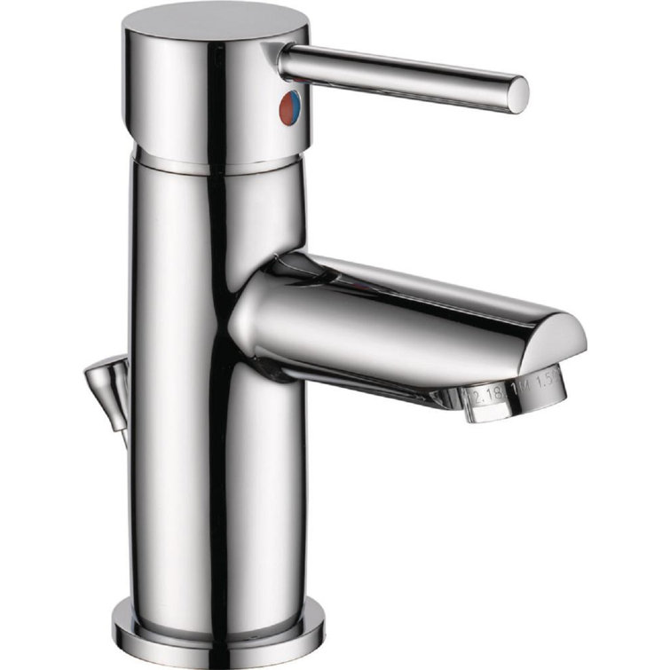 559lf Sspp Pp Delta Trinsic Single Hole Bathroom Faucet With Drain Assembly Reviews Wayfair