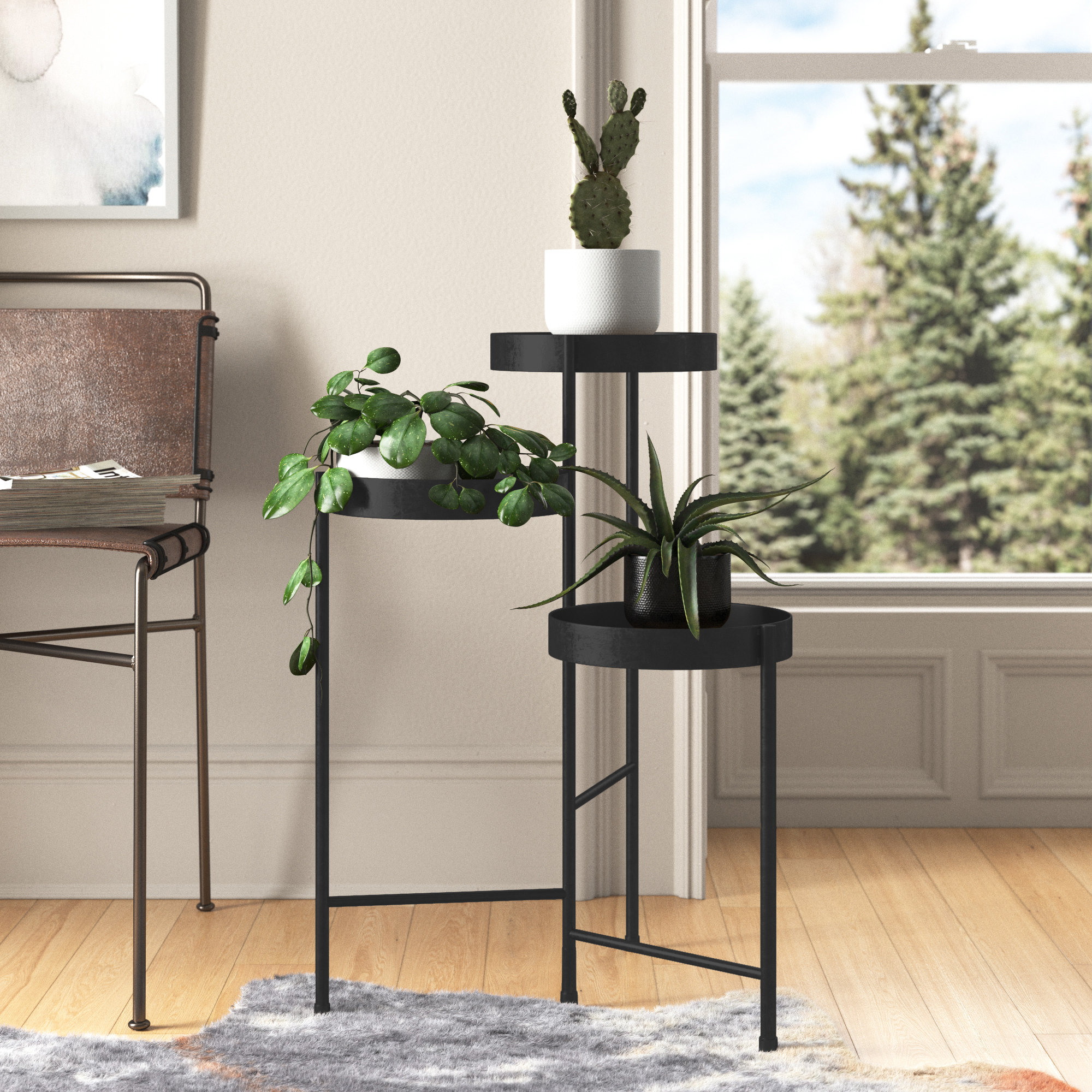 wayfair gold plant stand