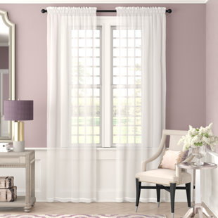 White Canvas Curtains Wayfair