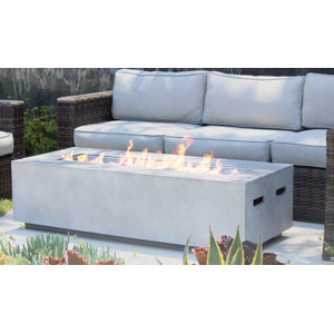 Santiago Concrete Propane Fire Pit Table