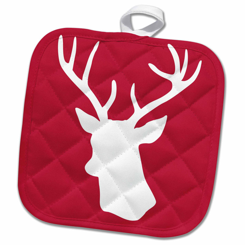 3drose Deer Stag Head Silhouette In Reindeer Rustic Country Christmas Themed Gifts For Winter Potholder Wayfair .metallics, stag themed decor, and twinkly and colorful led lights to decorate the mantle. wayfair com