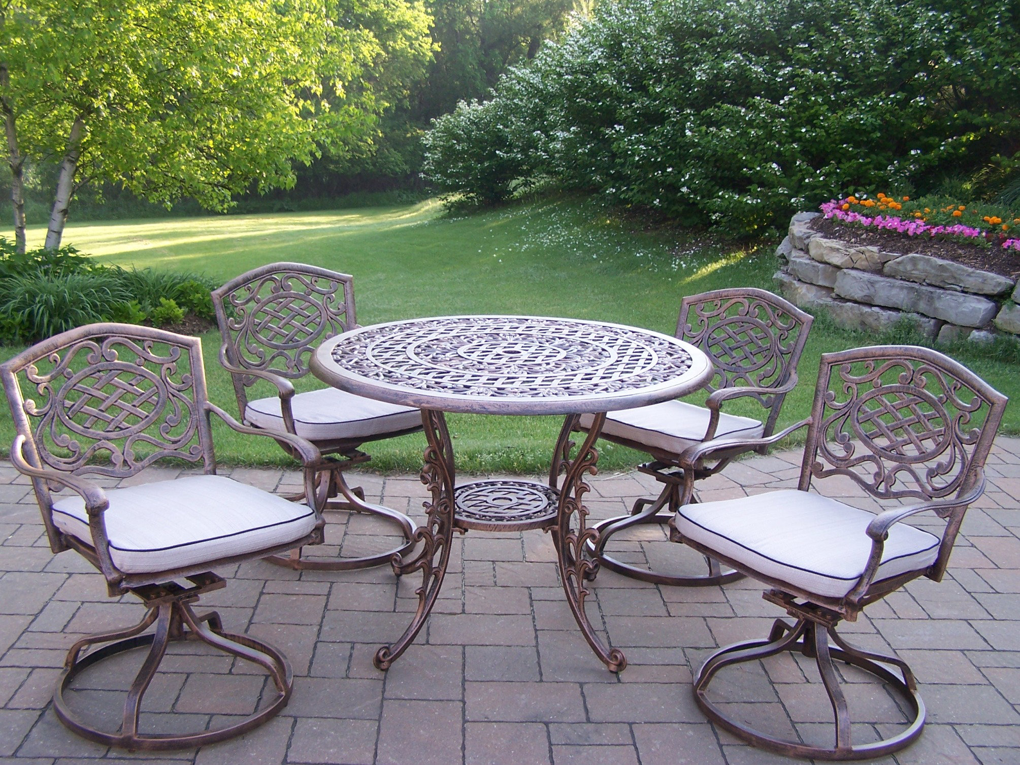 Astoria Grand Mcgrady Swivel 5 Piece Dining Set With Cushions Wayfair