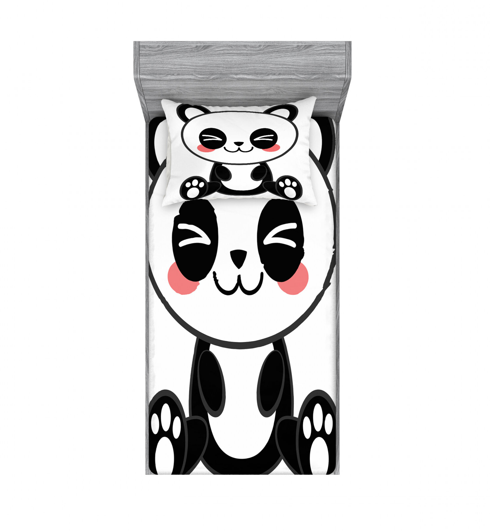 East Urban Home Cartoon Smiling Panda Fun Animal Japanese Manga Kids Teen Sheet Set Wayfair