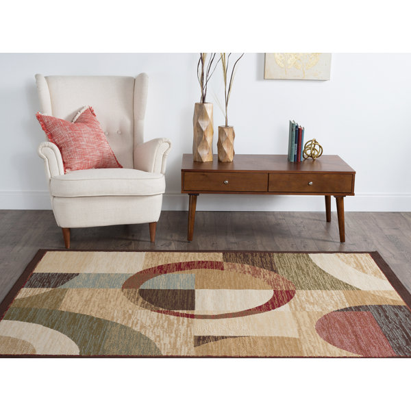 Latitude Run Colette Geometric Multicolored Area Rug Reviews Wayfair