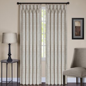 Parker Solid Sheer Pinch Pleat Single Curtain Panel