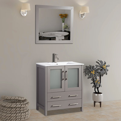 Find The Perfect Gray Bathroom Vanities Wayfair