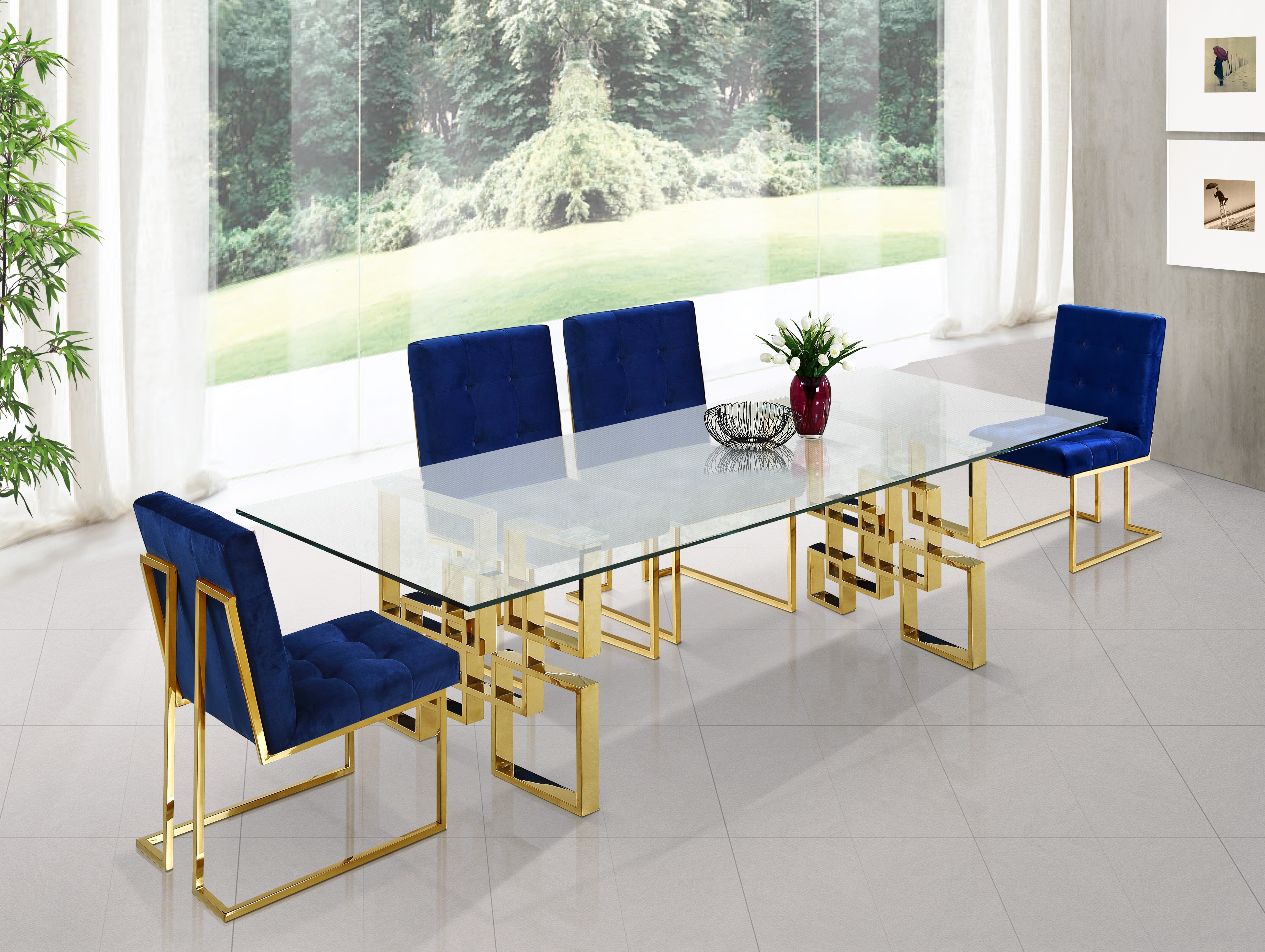 wayfair navy dining chairs