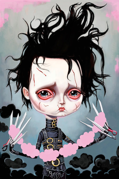 East Urban Home Edward Scissorhands Painting Print On Wrapped