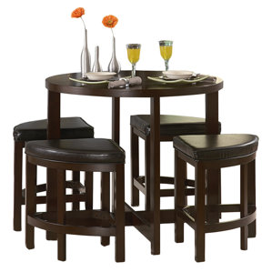Swineford 5 Piece Counter Height Dining Set by L..