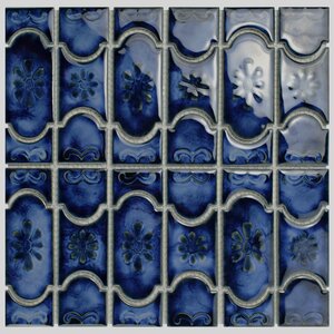 Mondego Porcelain Mosaic Tile in Blue