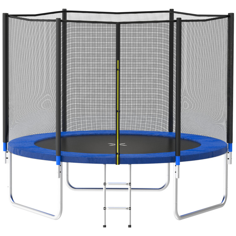 8' Round Backyard Trampoline with Safety Enclosure & Reviews Wayfair