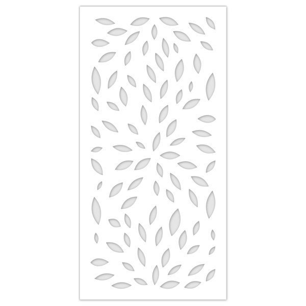 DESIGN-VU 4 ft. H x 2 ft. W Petals Decorative Composite ...