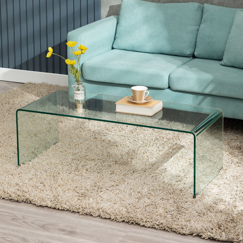 Orren Ellis Almaville Glass Coffee Table Wayfair